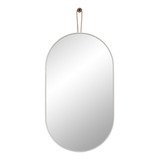 Espejo Ovalado Reflejar 40x70cm Para Colgar Marco Pvc Grande