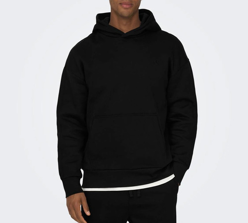 Buzo Canguro Liso Con Capucha Hoodie