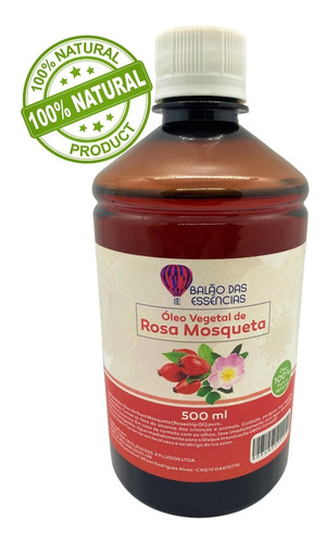 Óleo Vegetal De Rosa Mosqueta 100% Puro 500ml