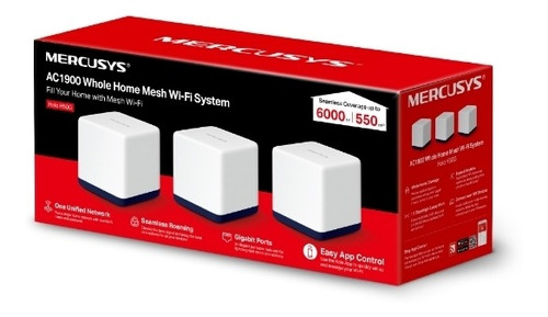 Sistema Wi-fi Mesh Mercusys Halo H50g (3-pack) Ac1900