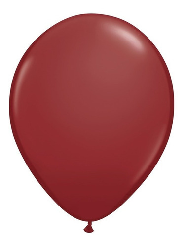 Balão Bexiga Marsala Liso 9 Polegadas 50 Unidades