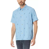 Camisa Quiksilver Waterman Sail Palm Azul Hombre Aqmwt03490-