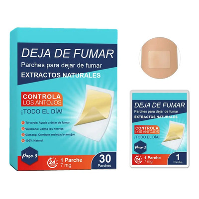Parche Dejar De Fumar Controla Ansiedad 100% Natural Paso 3 | Meses sin interés