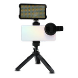 Kit De Iluminación Para Celular Con Filtro Cpl 52mm