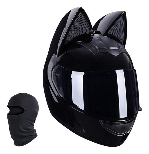 Casco De Moto Cat Ears Para Mujer, Face Xts