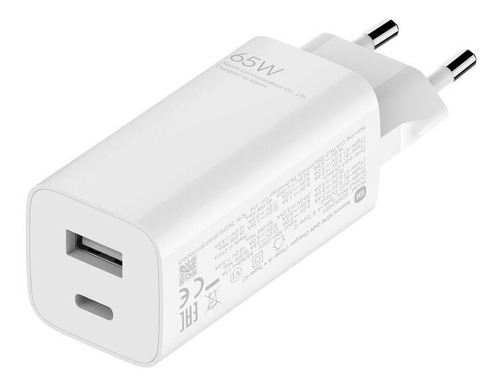 Cargador Xiaomi Mi Charger (type-a+type-c) 65w Gan