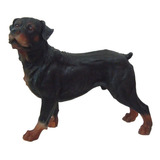 Rottweiler Cachorro Pet Em Resina Decoração Enfeite 27cm