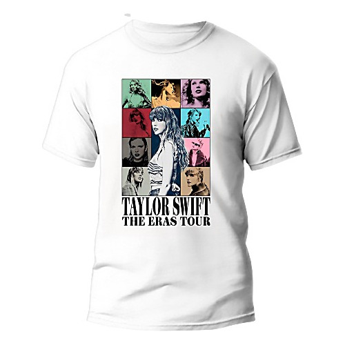 Camiseta Taylor Swift The Eras Tour Tshirt Blusa Algodão