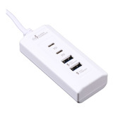 Multi Cargador De Enchufe 2 Usb Y 2 Pd Tipo-c 5v