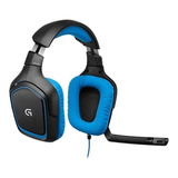 Audífonos Gamer Logitech G Series G430 Negro Y Azul