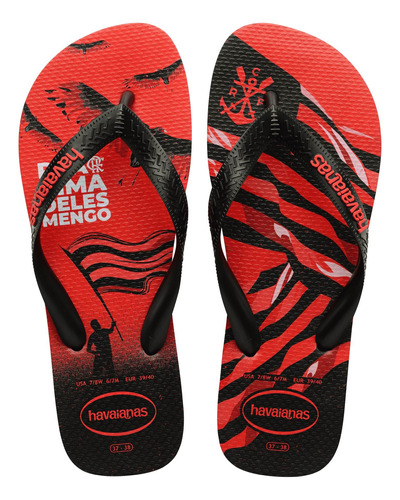 Chinelo Havainas Unisex Top Times Flamengo Original