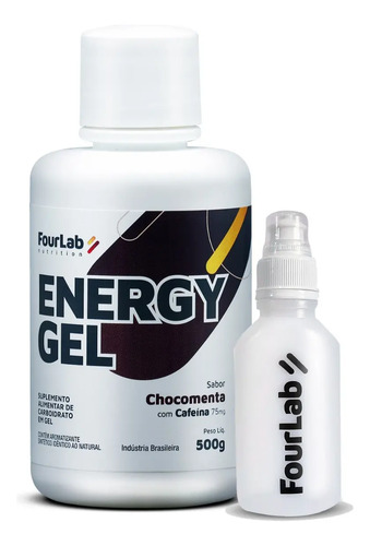 Fourlab Energy Gel Garrafa Refil 500g S Lactose Gluten Vegan | Frete grátis
