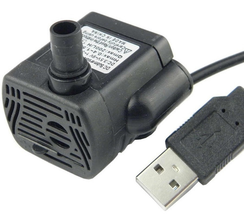 Bomba De Agua Sumergible 200 L/h 3.5 - 9v Fuente Usb-1020