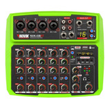 Consola Mixer Novik Nvk I08bt 6 Canales Interfaz Usb Bt Efec