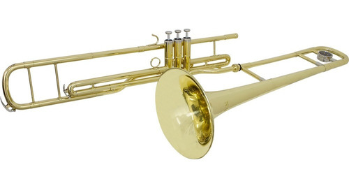 Trombone De Pisto Tenor Tb 200pd Laqueado Com Case New York