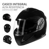 Casco Motocicleta Deportivo Moto Cerrado Certificado Dot Color Negro Brillante Tamaño Del Casco Xl