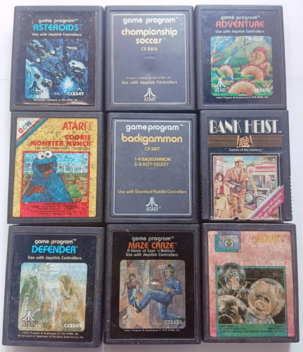Cartuchos Para Consola Atari Vintage 