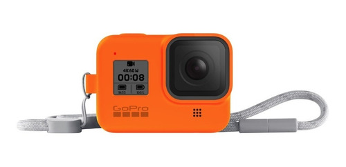 Funda Silicona Naranja + Correa Original Gopro Hero8