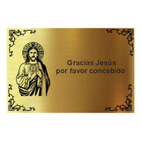 Placa Agradecimiento Jesús 15x10 Cm 