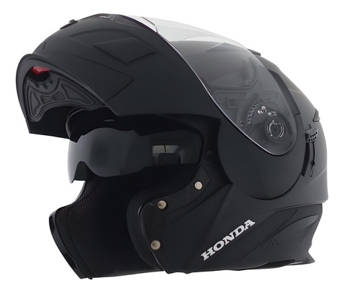 Casco Rebatible Honda Original Helre Negro Mate Doble Visor 