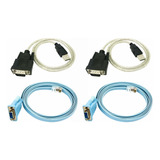2 Cables De Red Rj45, Cable Serie Rj45 A Db9 Y Rs232 A