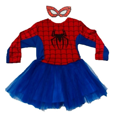 Disfraz Nena Araña Spidergirl Spider Girl Súper Heroína 