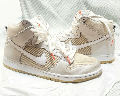 Nike Sb Dunk High Pro Iso Natural White Tam 43br Cond 9.5/10