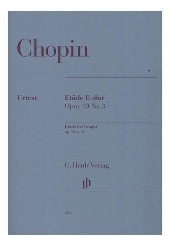 F. Chopin: Etude In E Major Op.10 No.3 For Piano (urtext).