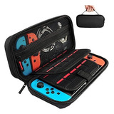 Estuche Rigido Para Nintendo Switch 20 Portajuegos Negro