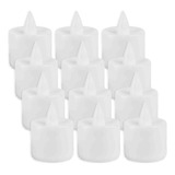 Set X12 Velas Led De Plastico Decoracion Souvenir Calida Bz3