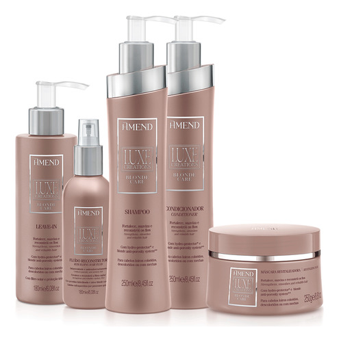 Amend Luxe Creations Blonde Care Completo 5 Produtos