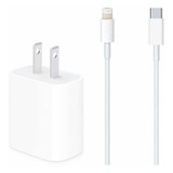 Cargador iPhone 25w + Cable Lightning To Usb-c  Original