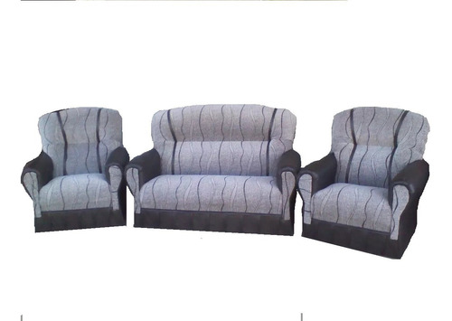 Juego De Living 3 Cuerpos (1 Sillon Triple+ 2 Individuales)