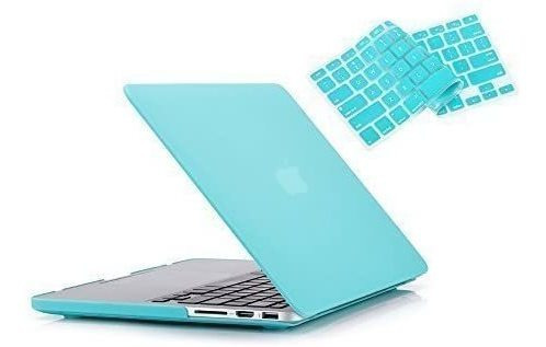 Funda Celeste Macbook Pro De 13  Con Cubierta Para Teclado