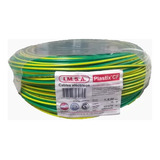 Cable Imsa Unipolar 6mm - Verde/amarillo - Rollo X 100m