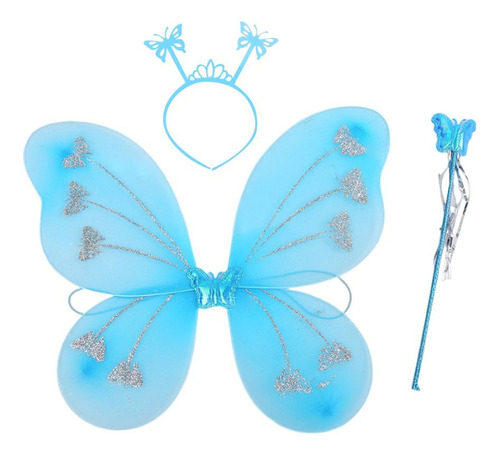 Juego De 3 Diademas Con Forma De Mariposa Para Niños, Alas,