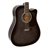 Violão Elétrico Giannini Gf-1d Folk Trans Black