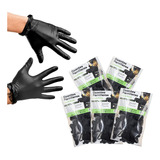 Guantes Para Cocinar Nitrilo Negro Parrillero Asador 15 Pzas