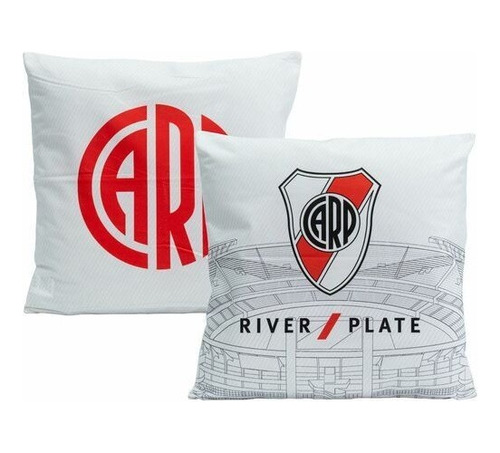 1 Funda De Almohadon Reversible 45x45 River Plate