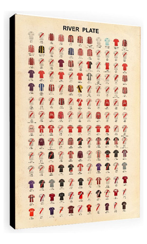 Cuadro De River Plate - Historia Camisetas - Muchos Modelos