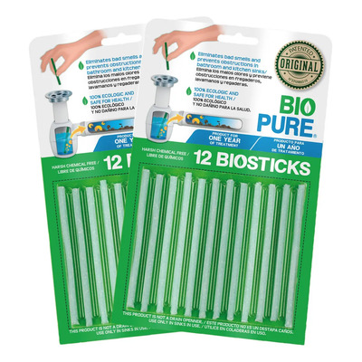 Eliminador De Olores Coladeras 2 Blister Biosticks Biopure | Meses sin interés