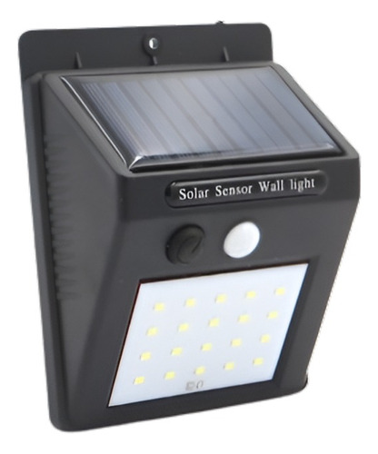 Foco Led Solar Con Sensor De Movimiento Exterior Iluminacion