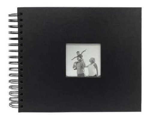 Álbum De Fotos Scrapbook Livro De Assinaturas Médio - Preto