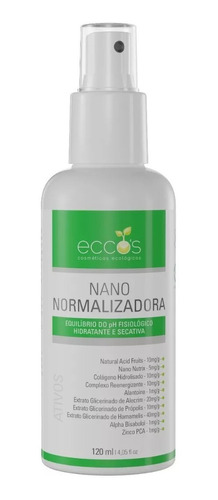 Loção Normalizadora Adstringente, Secativo 120ml Eccos