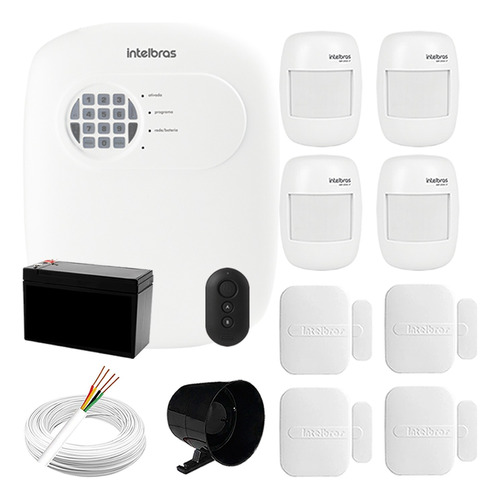 Kit Alarme Intelbras Residencial Comercial 8 Sensor Via App