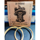 Paquete 12 Cuerdas Pares Para Docerola La Catrina En Dorado