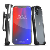 Funda Transparente Con Clip Para iPhone 13 Pro Protector