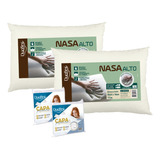 Kit 2 Travesseiros Duoflex Nasa Alto  + 2 Capas Protetoras