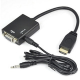 Cable Adaptador Hdmi -  Vga Con Audio / Globaltronic / 3218