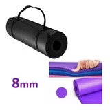 Mat Yoga Colchoneta Pilates Fitness Enrollable Gruesa 8mm